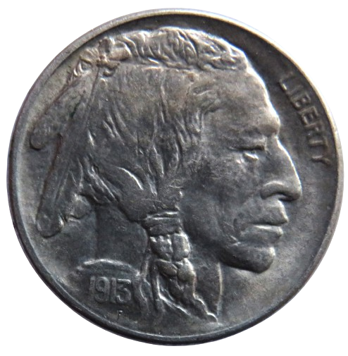 1913-S USA Buffalo Nickel Coin In Higher Grade Scarce