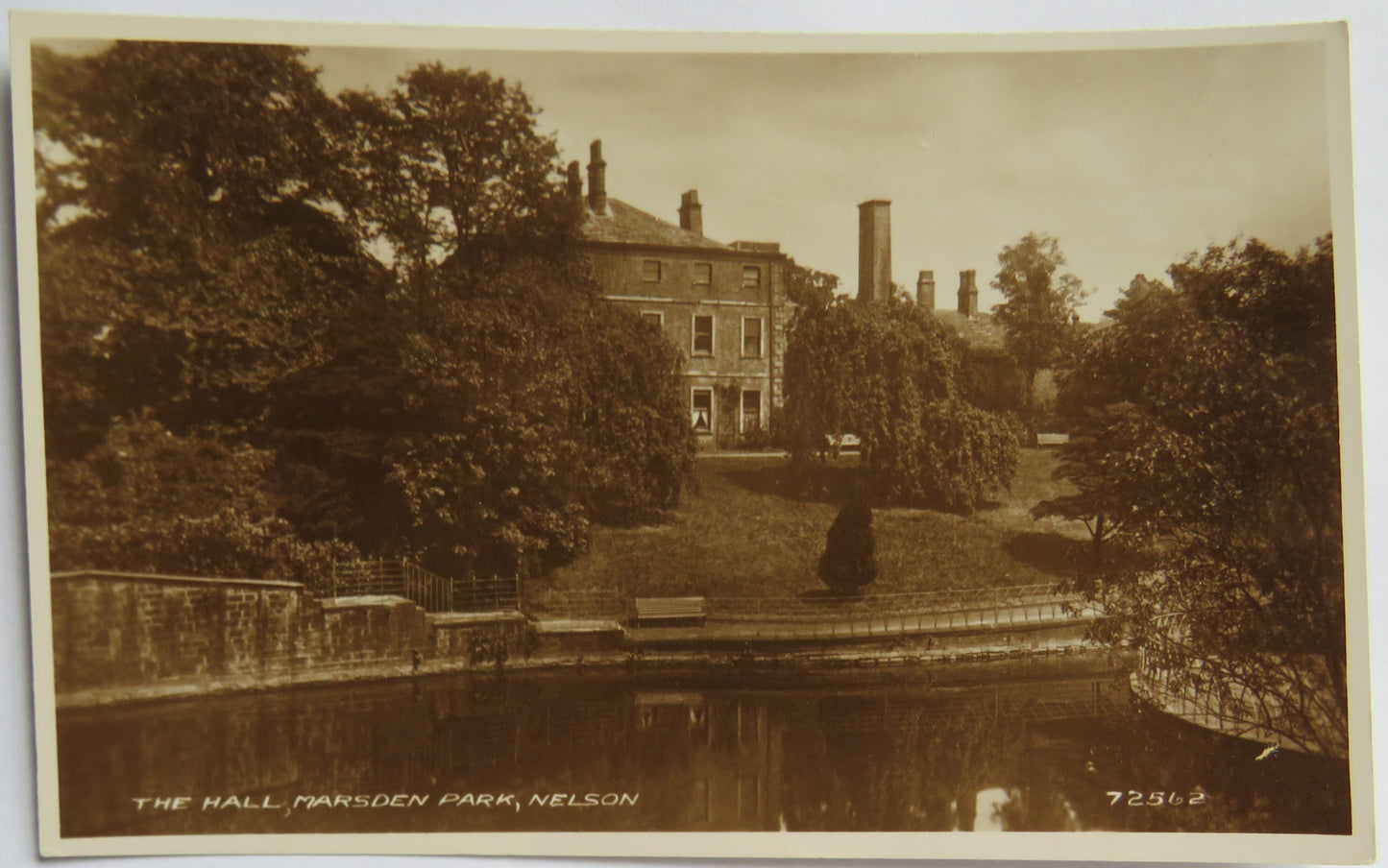 Vintage Postcard of The Hall, Marsden Park, Nelson