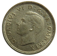 Load image into Gallery viewer, 1941 King George VI Silver Threepence Coin
