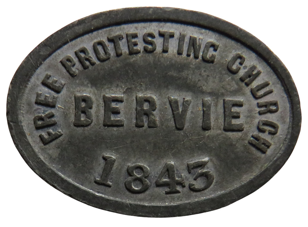 1843 Free Protesting Church Bervie Church Token