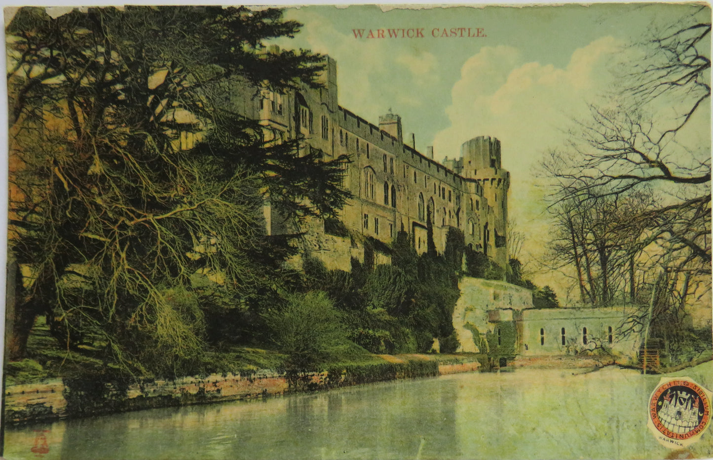 Vintage Postcard of Warwick Castle