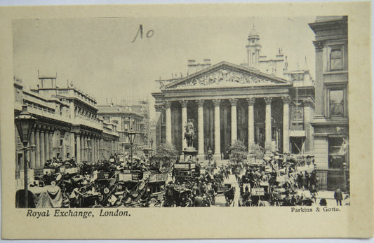 Vintage Postcard of the Royal Exchange, London