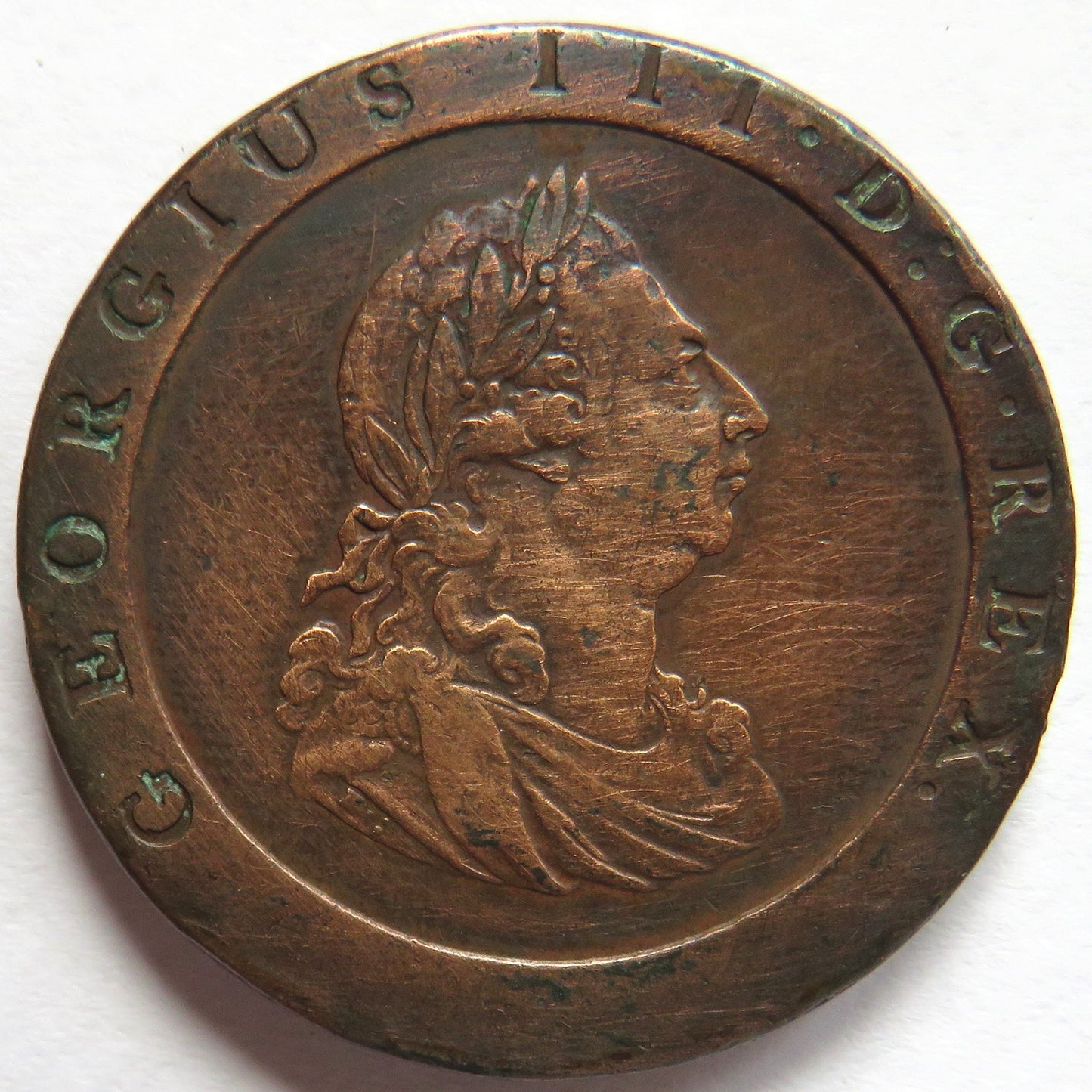 1797 King George III Cartwheel Penny Coin - Great Britain