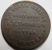 Load image into Gallery viewer, R.V.Thomson Shirt Maker, Outfitter Edinburgh Advertising Token
