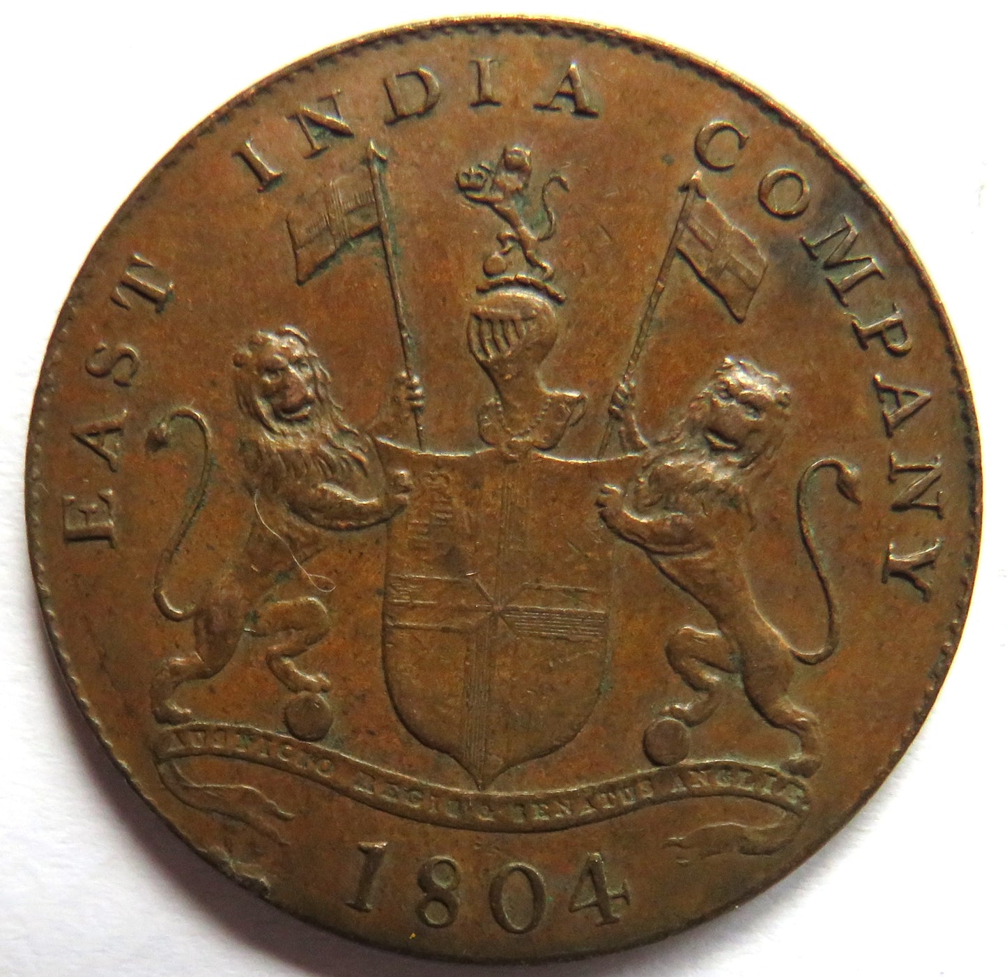 1804 East India Company Sumatra 4 Keping Coin In Nice Grade