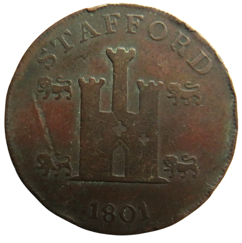 1801 Stafford One Penny Token