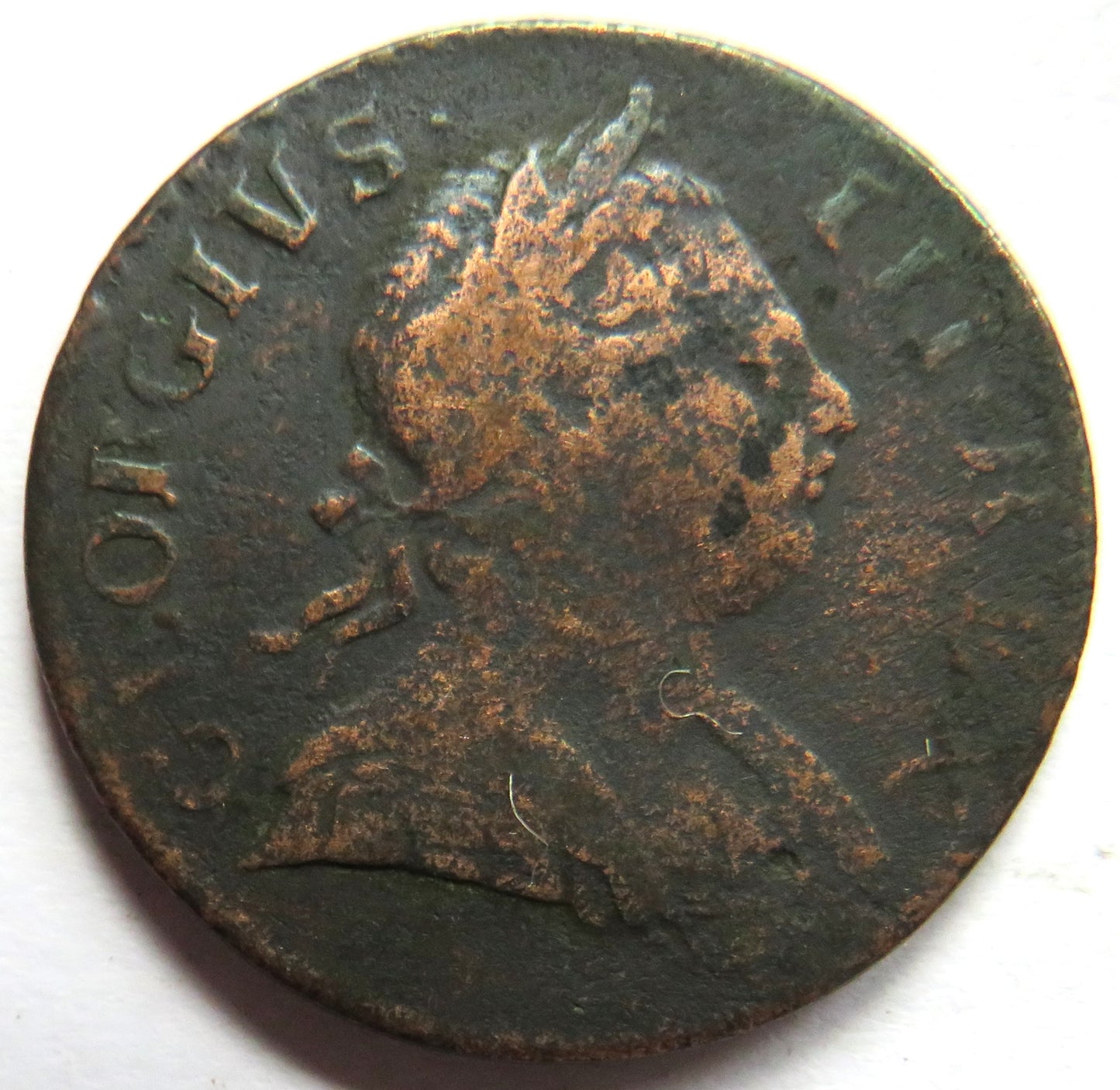 1773 King George III Halfpenny Coin - Great Britain