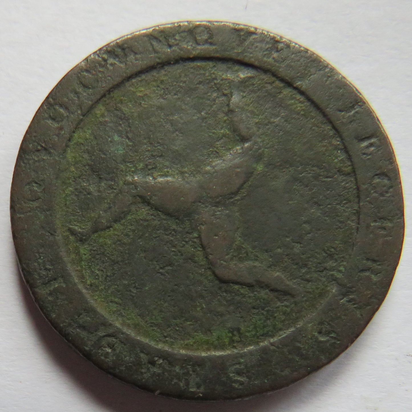 1798 Isle of Man HalfPenny Coin