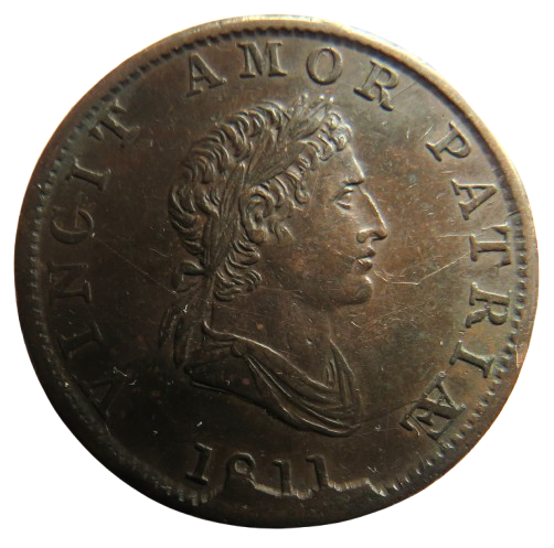 1811 Vincit Amor Patriae Halfpenny Token Walthamstow