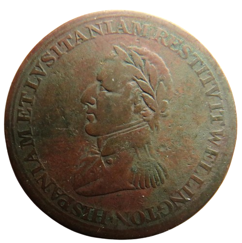 1812 Canada Halfpenny Token Wellington Peninsular War Salamanca etc