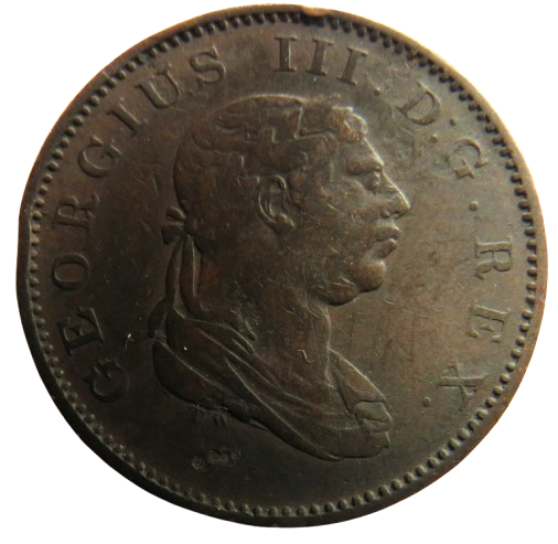 1813 Demerara and Essequibo 1/2 Stiver Coin
