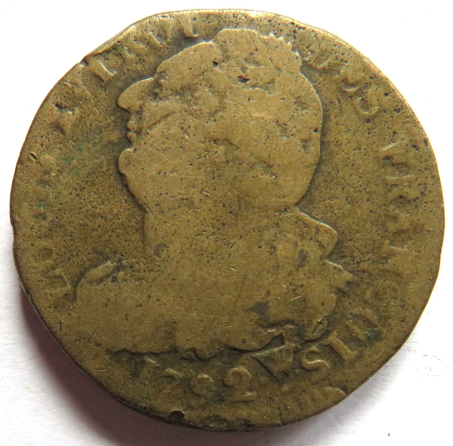 1792-W France 2 Sols Coin