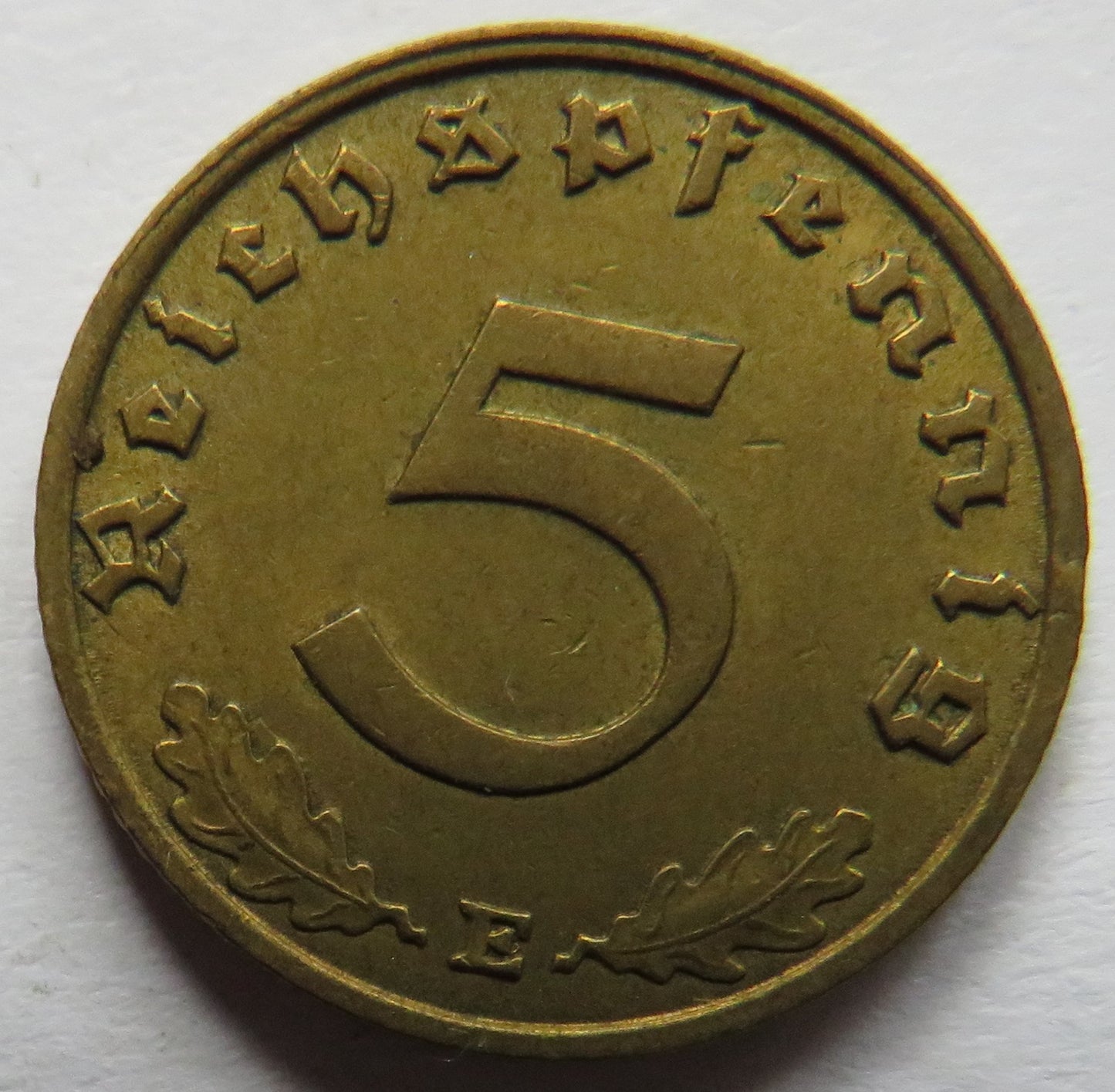 1938-E Germany - Third Reich 5 Reichspfennig Coin