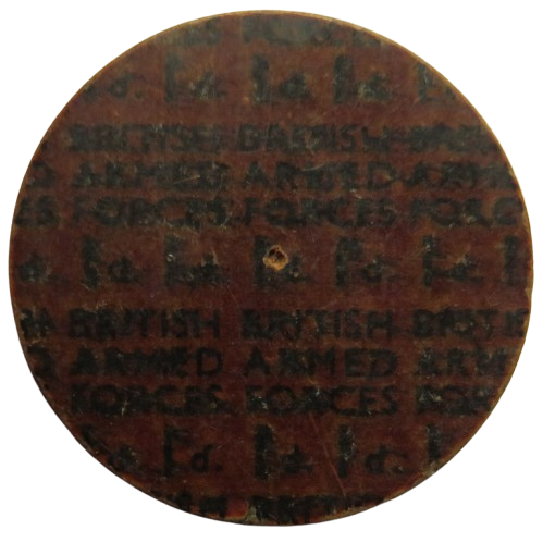 British Armed Forces 1d Vintage Token