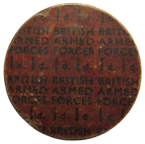 British Armed Forces 1d Vintage Token
