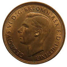 Load image into Gallery viewer, 1942 King George VI Halfpenny Coin In High Grade - Great Britain
