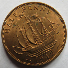 Load image into Gallery viewer, 1942 King George VI Halfpenny Coin In High Grade - Great Britain
