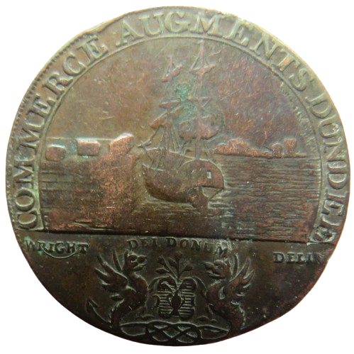 1795 Dundee Commerce Halfpenny Token