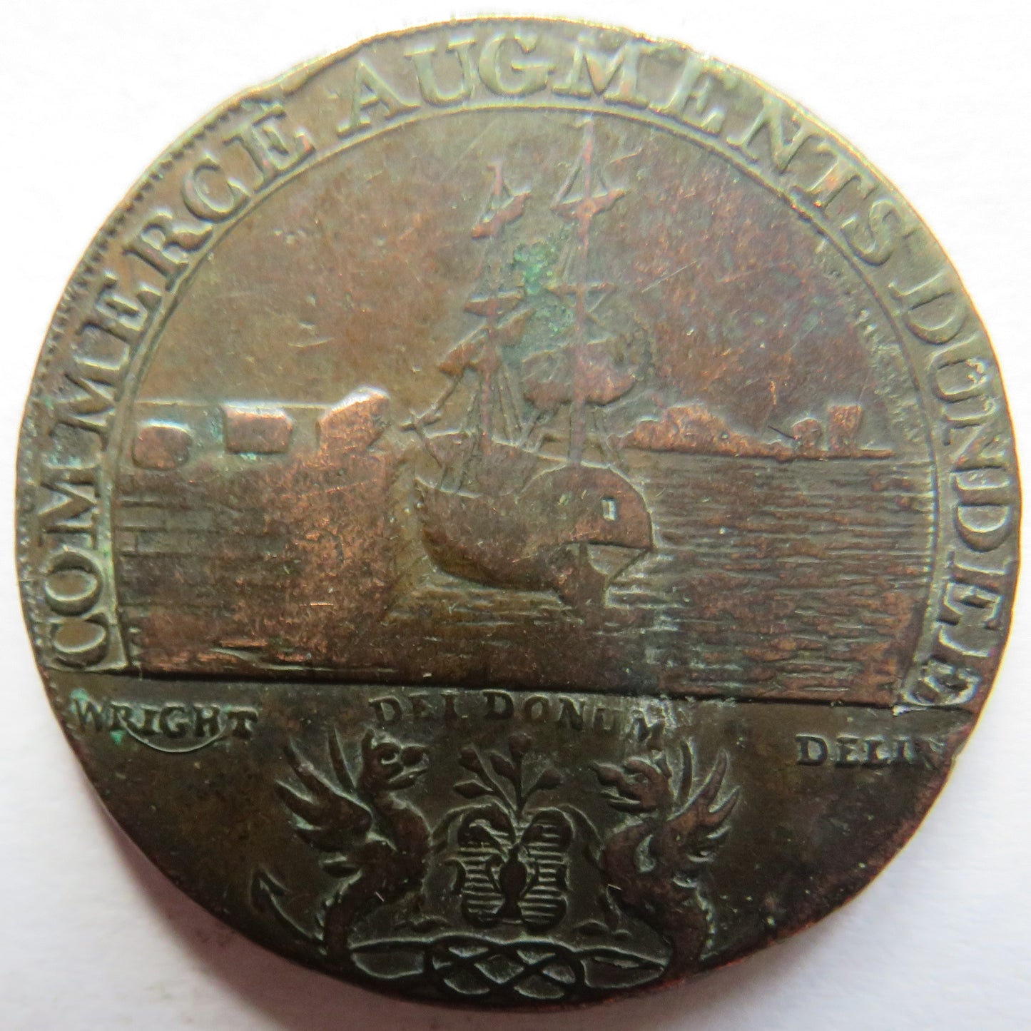 1795 Dundee Commerce Halfpenny Token
