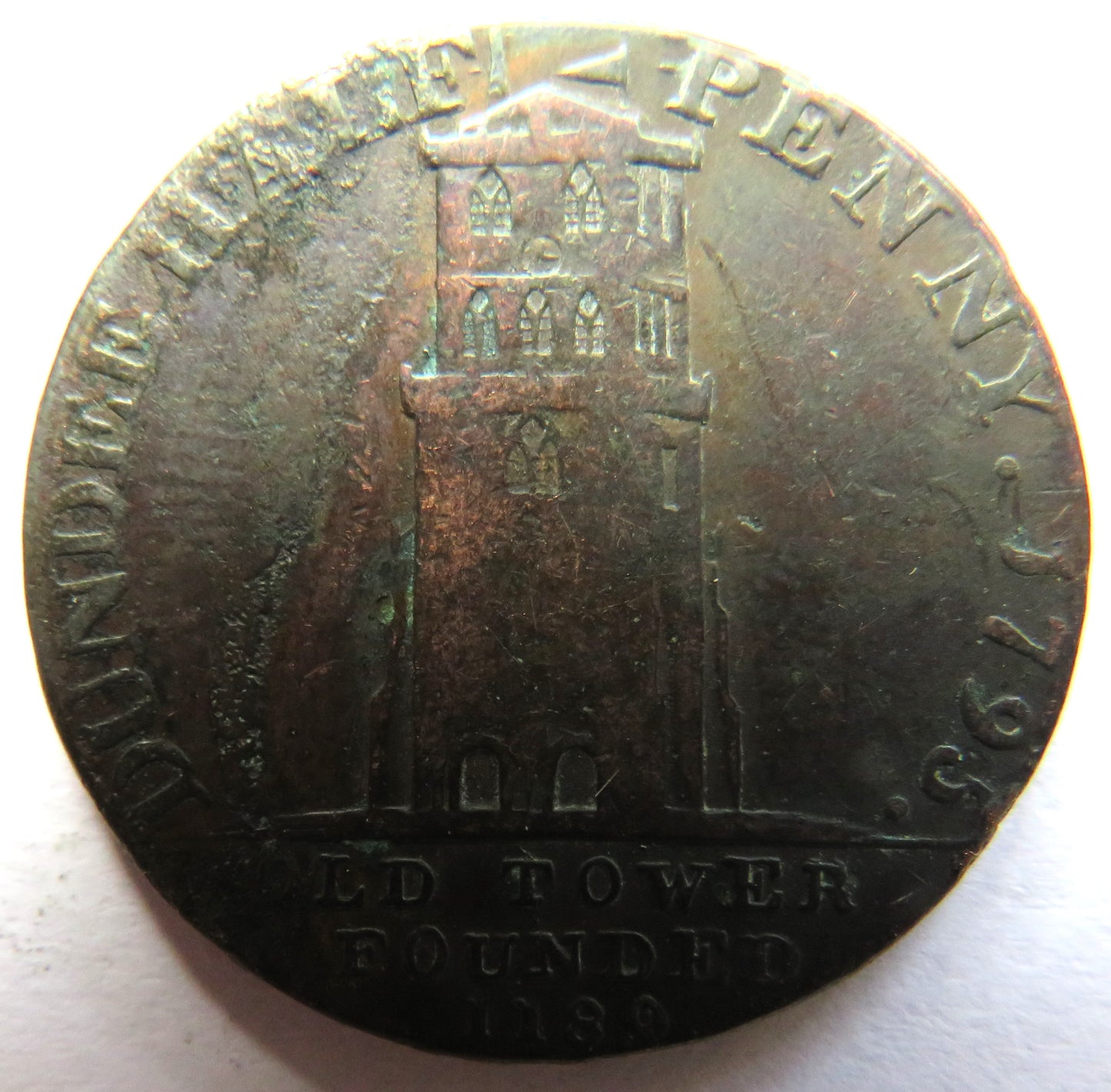 1795 Dundee Commerce Halfpenny Token