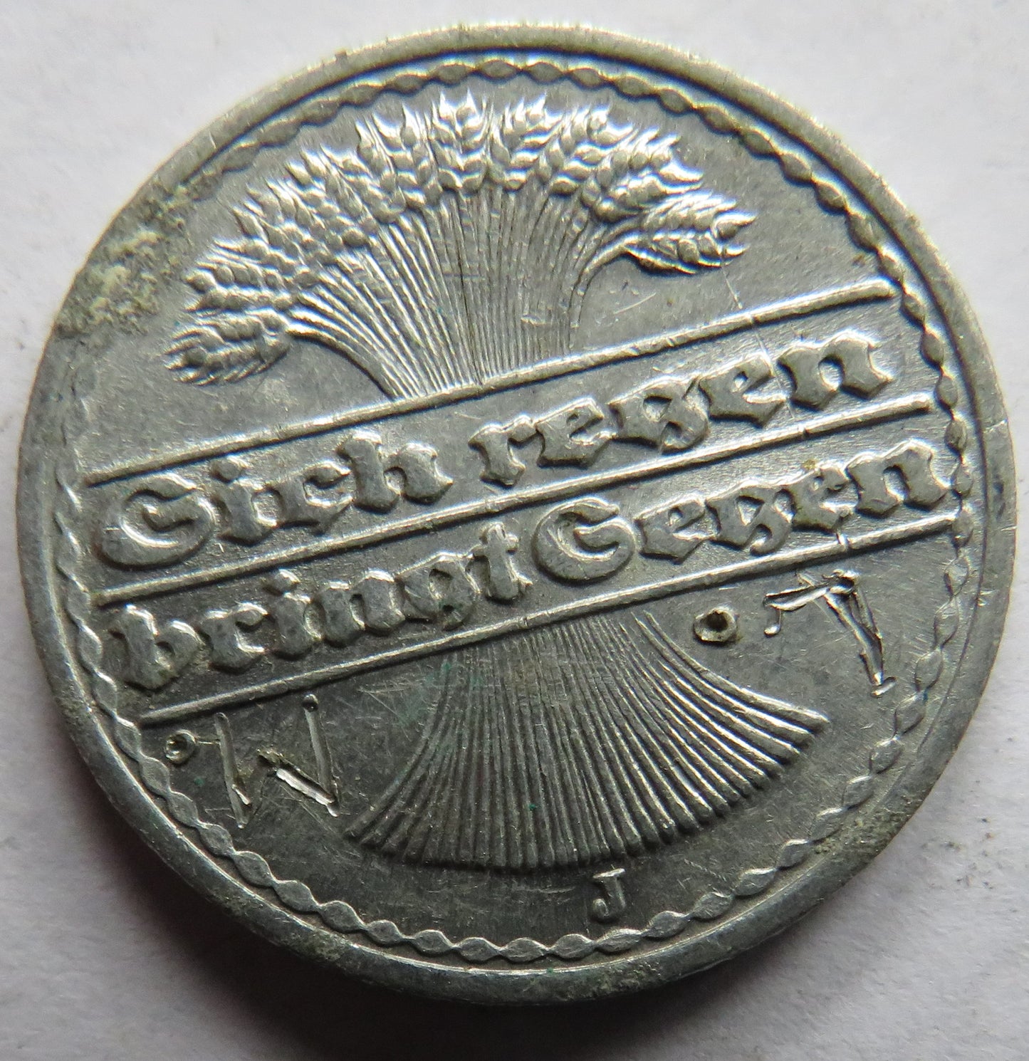 1920-J Germany Weimar Republic 50 Pfennig Coin