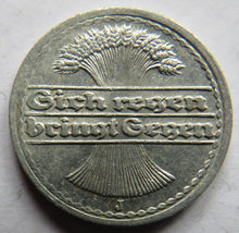 Load image into Gallery viewer, 1920-J Germany Weimar Republic 50 Pfennig Coin
