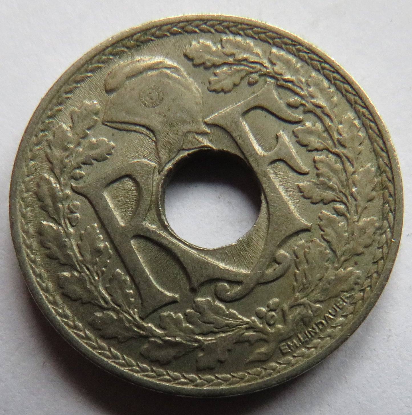 1917 France 10 Centimes Coin