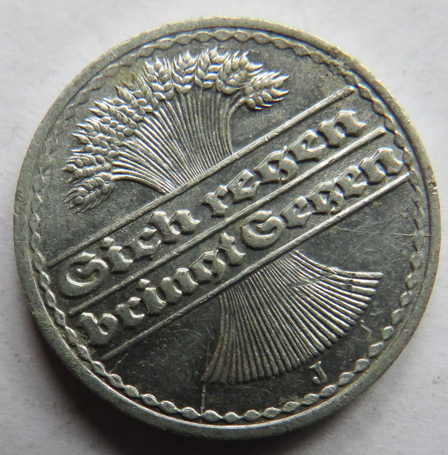 1920-J Germany Weimar Republic 50 Pfennig Coin