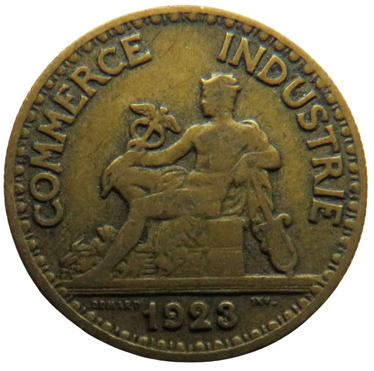 1923 France 50 Centimes Coin