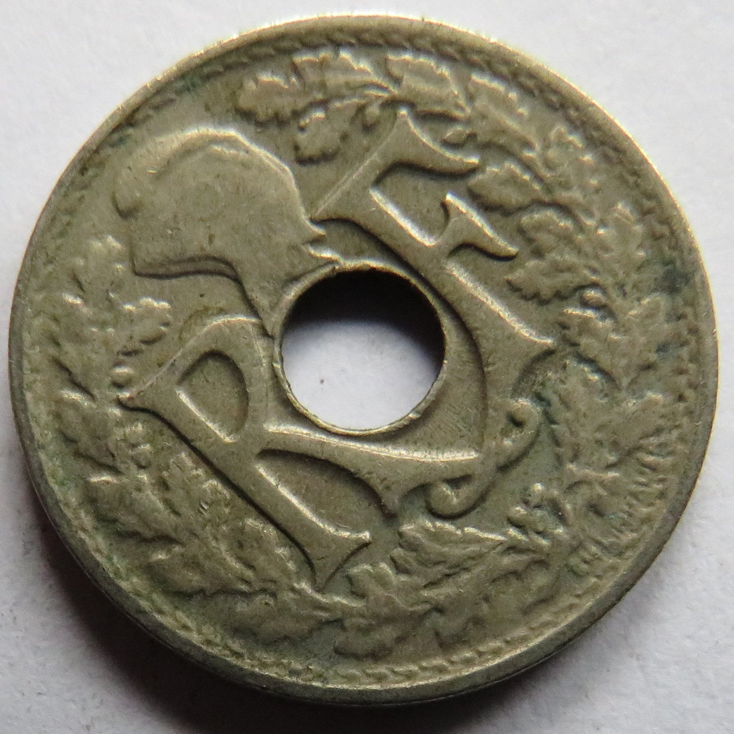 1921 France 5 Centimes Coin