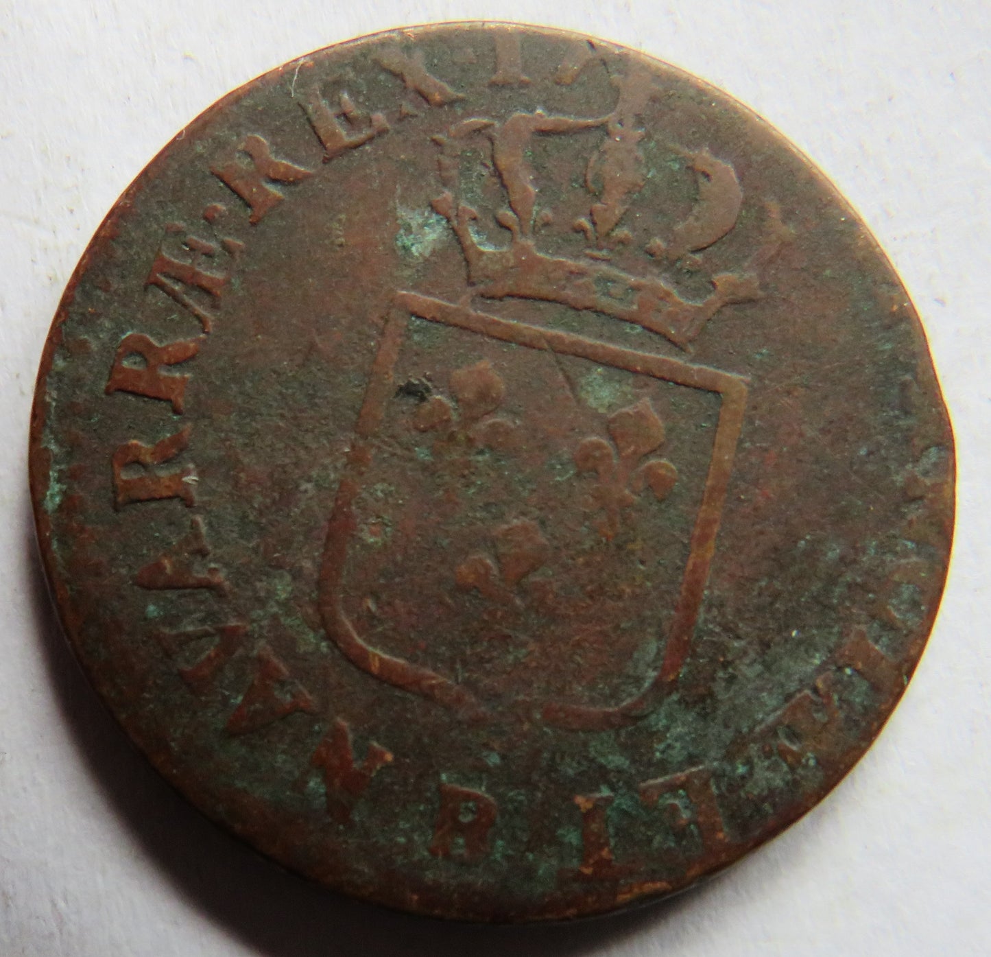 18thC France 1 Sol Coin - Louis XVI
