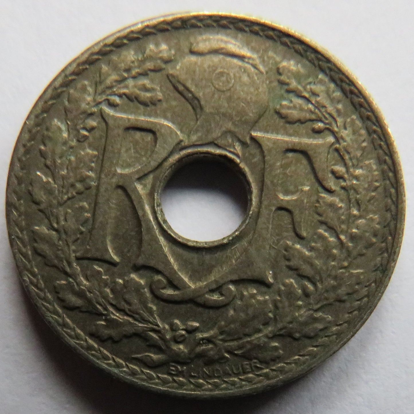 1924 France 5 Centimes Coin