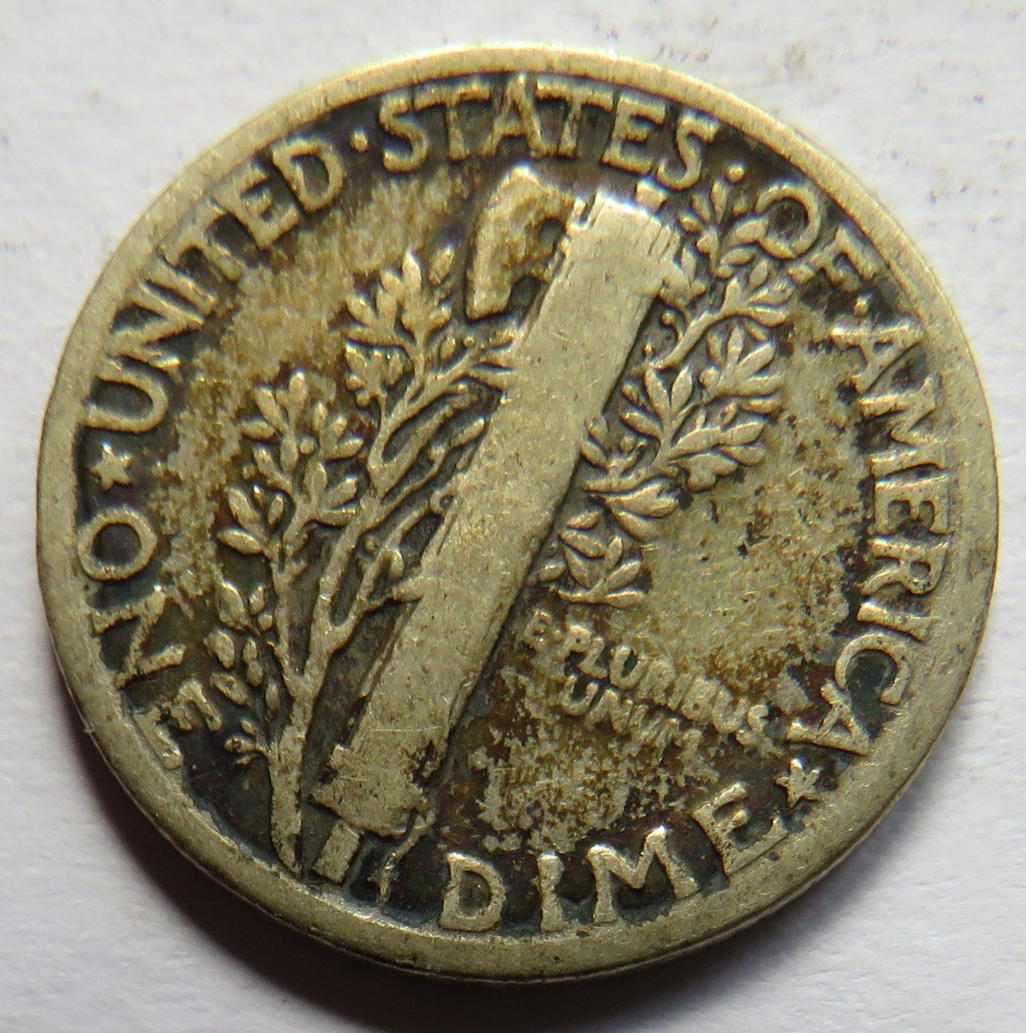 1927 USA Silver Mercury One Dime Coin