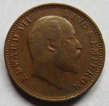 Load image into Gallery viewer, 1905 King Edward VII India 1/4 Anna Coin In Better Grade
