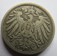 Load image into Gallery viewer, 1890-A Germany 10 Pfennig Coin
