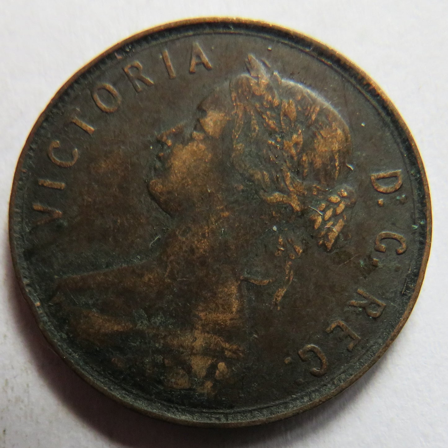 1880 Queen Victoria Newfoundland One Cent Coin