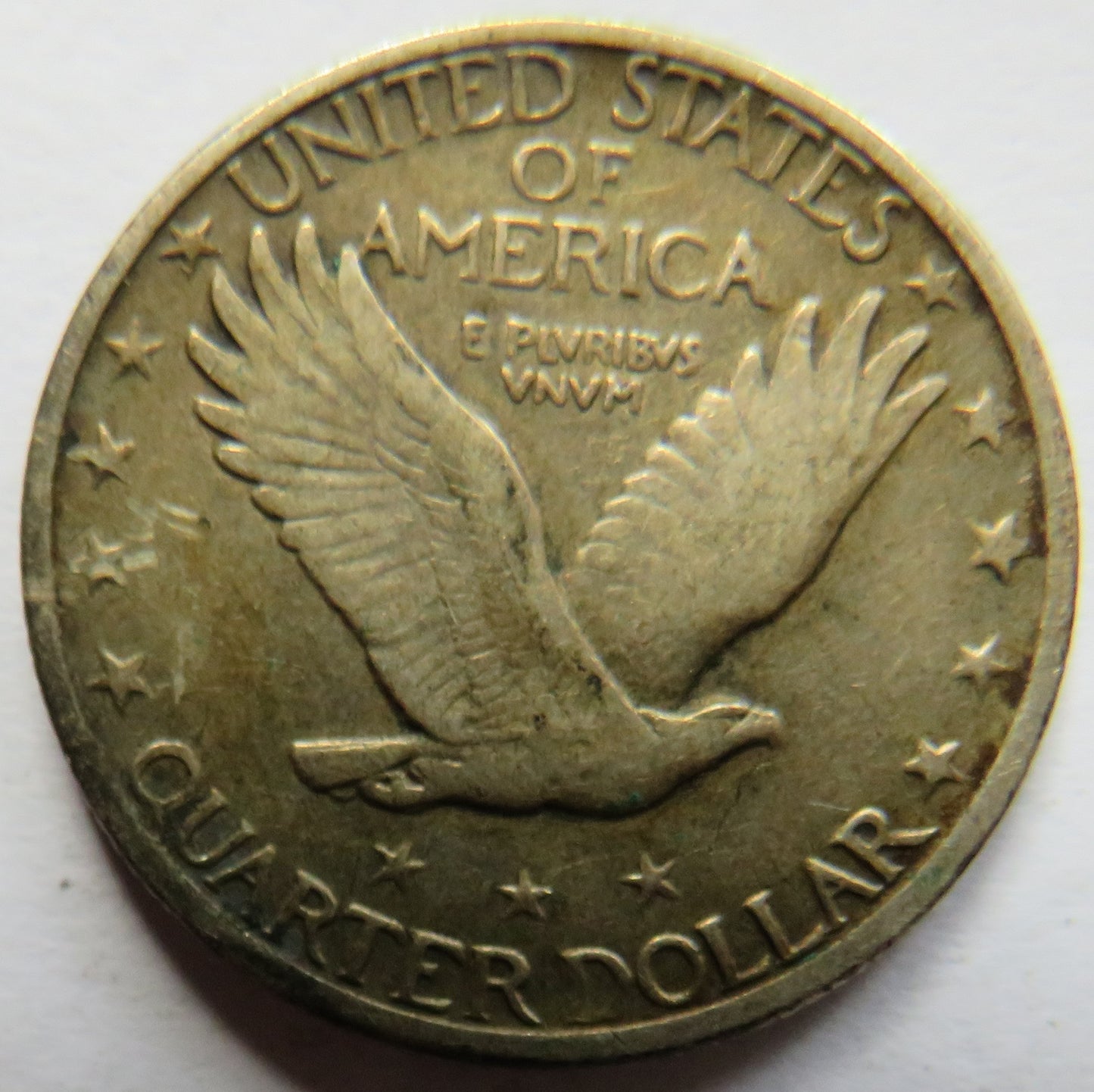 1928 USA Standing Liberty Silver $1/4 Quarter Dollar Coin