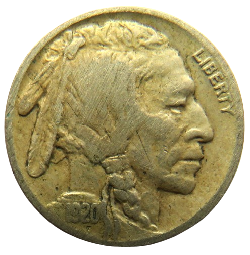1920 USA Buffalo Five Cents / Nickel Coin
