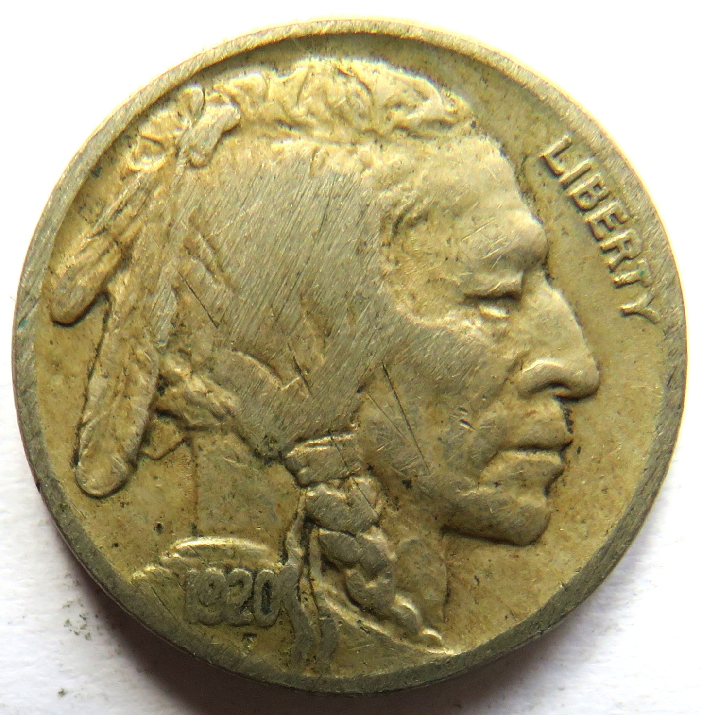 1920 USA Buffalo Five Cents / Nickel Coin