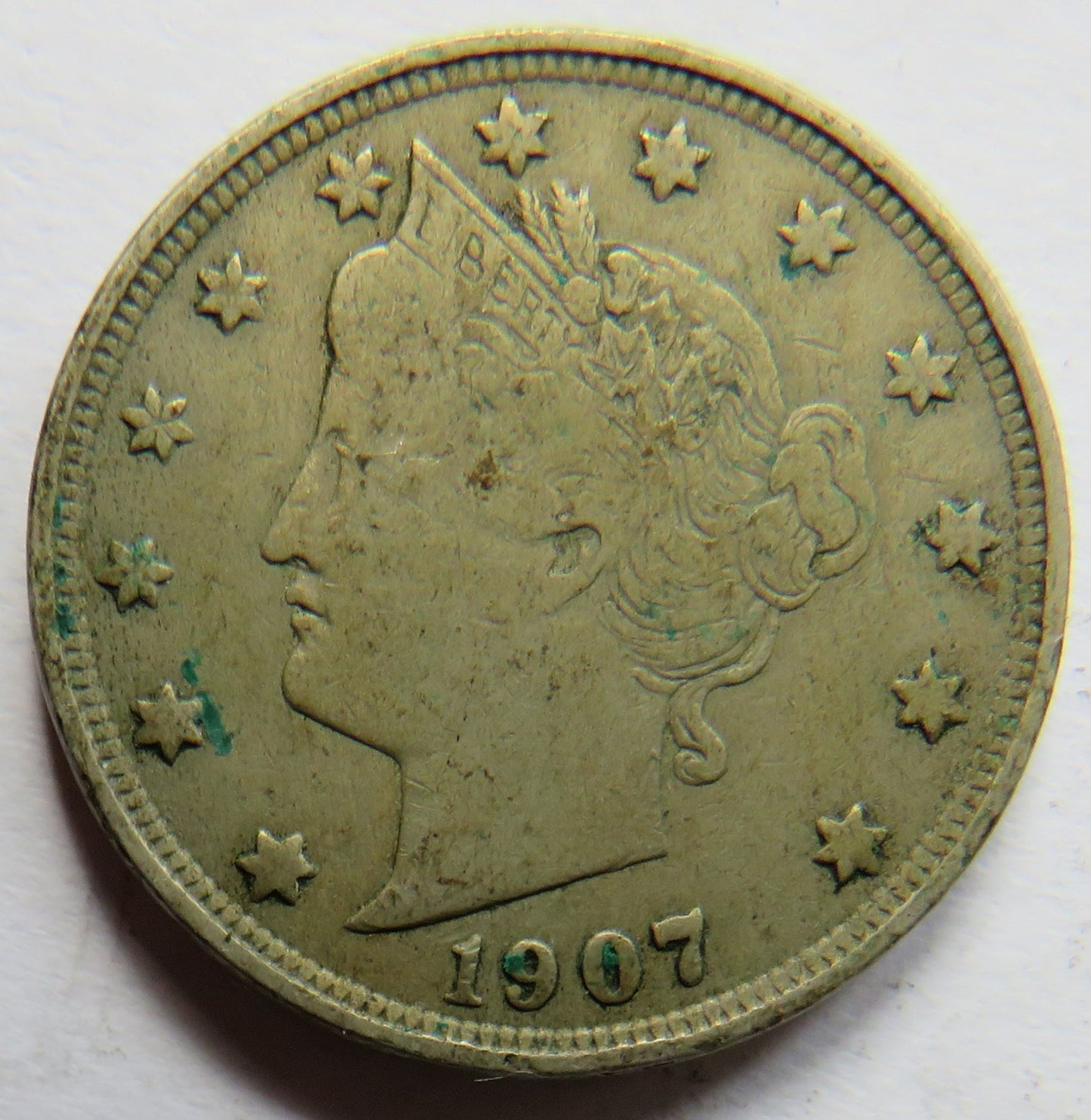 1907 USA Liberty Head Five Cents / Nickel Coin