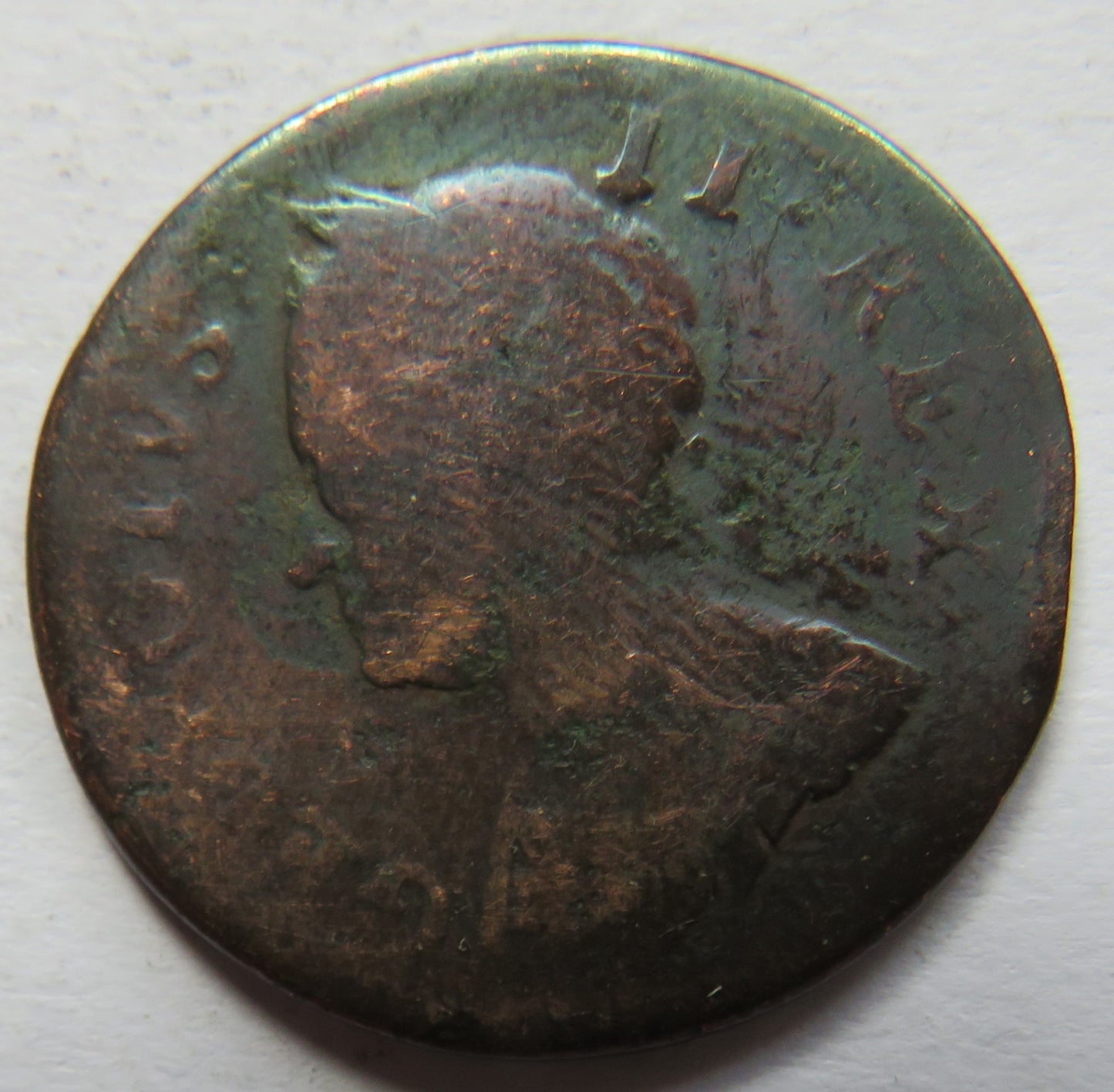 1746 King George II Farthing Coin - Great Britain