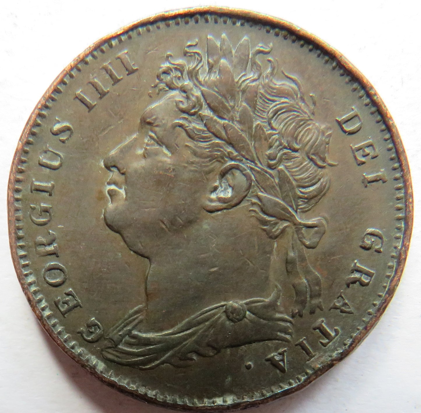 1822 King George IV Farthing Coin - Great Britain