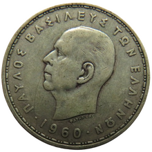 Load image into Gallery viewer, 1960 Greece Silver 20 Drachmai Coin
