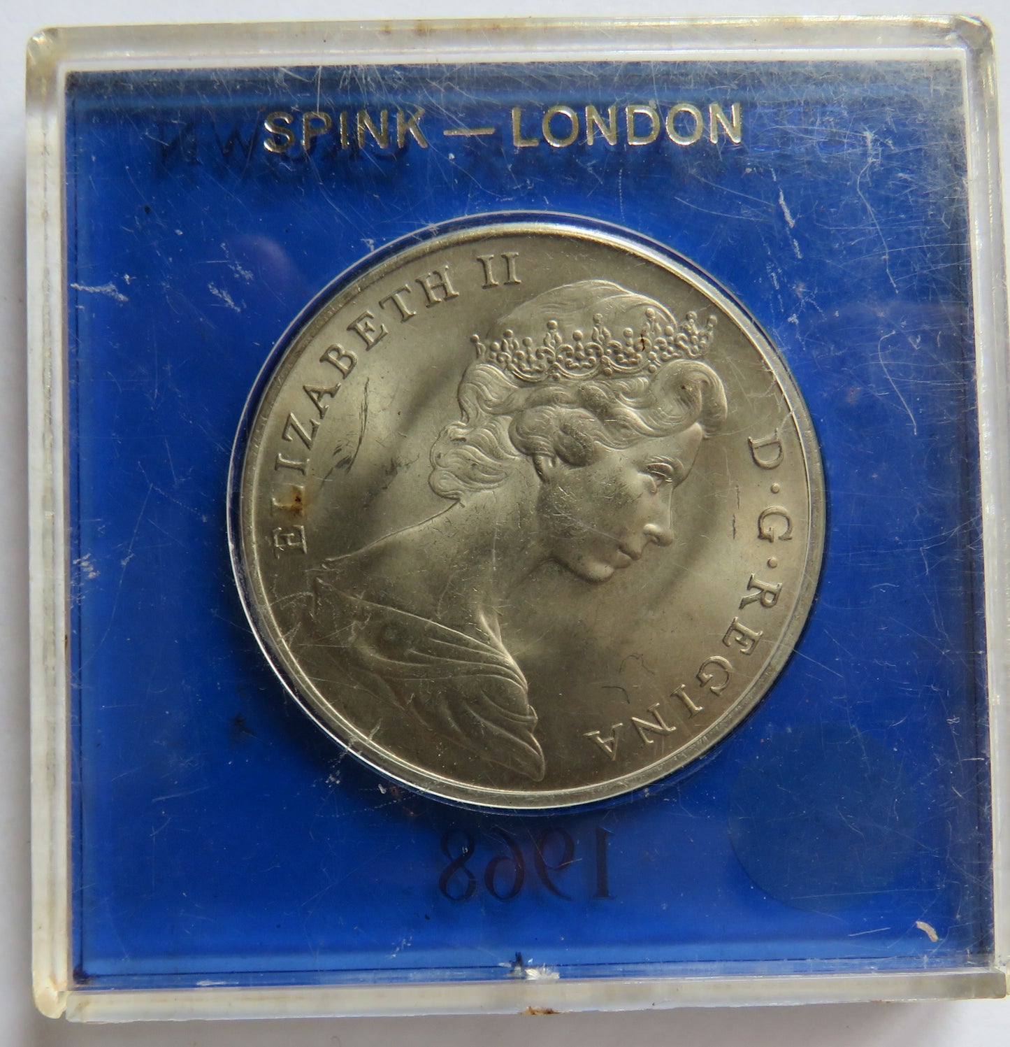 1968 Gibraltar Cased One Crown Coin