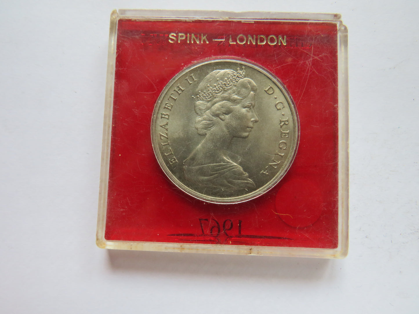 1967 Gibraltar Cased One Crown Coin