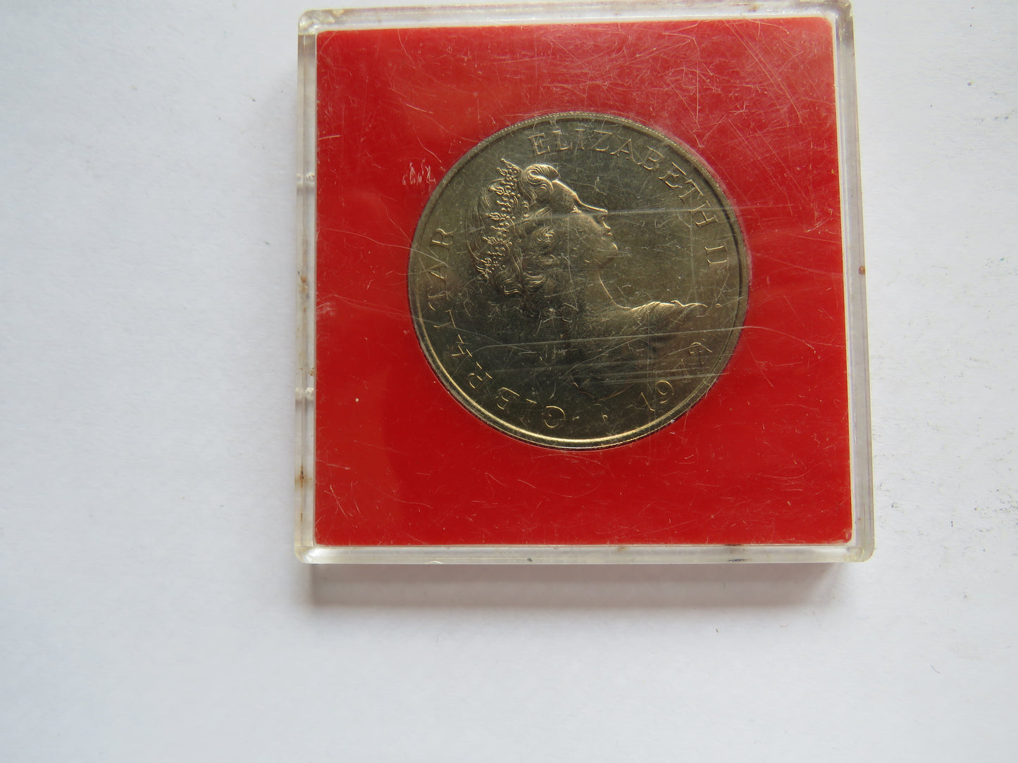 1972 Gibraltar Cased Commemorative Crown - Silver Wedding