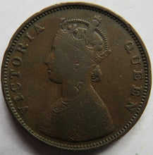 Load image into Gallery viewer, 1862 Queen Victoria India Half 1/2 Anna Coin
