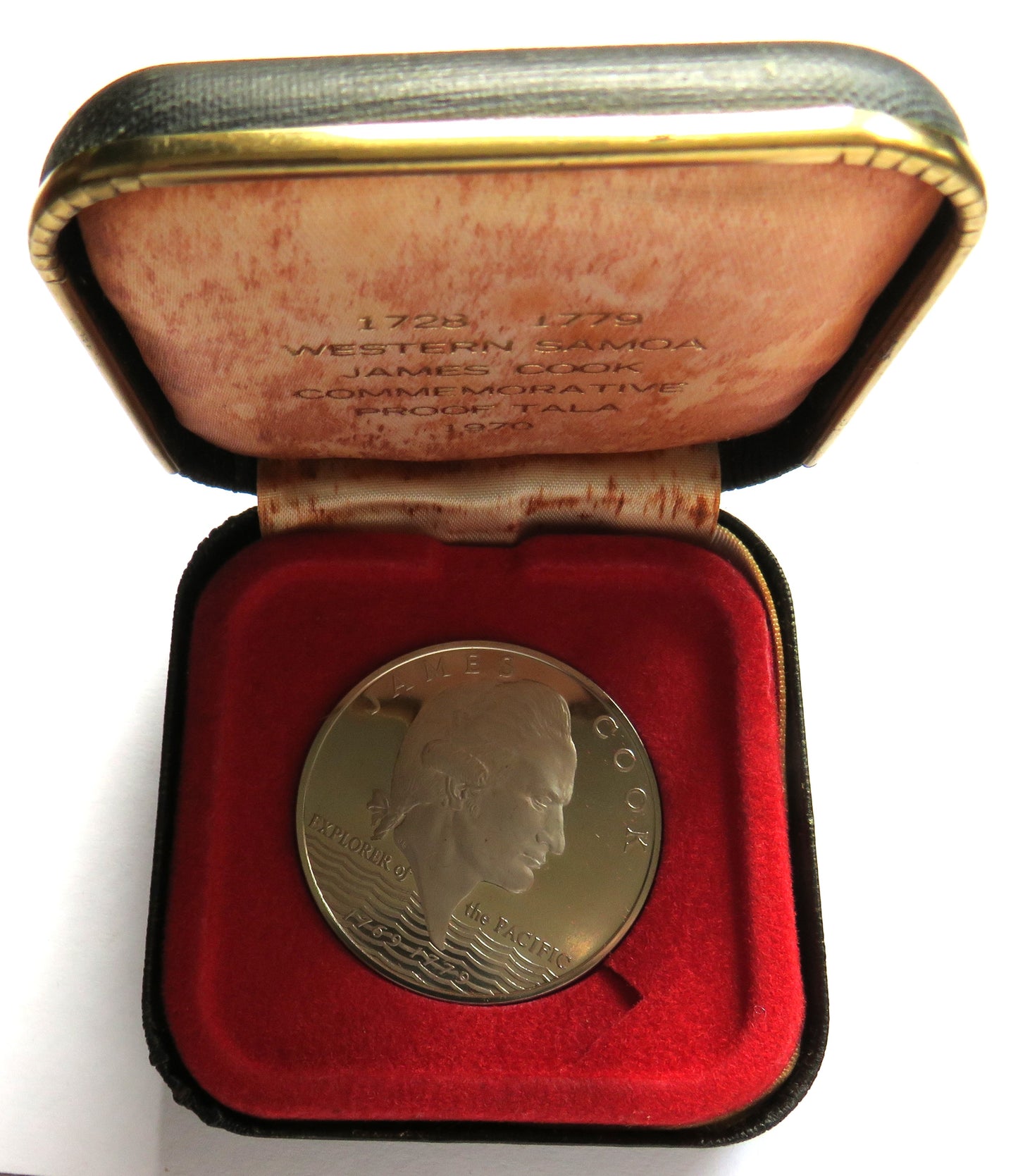 1970 Western Samoa James Cook Commemorative Proof Tala Coin