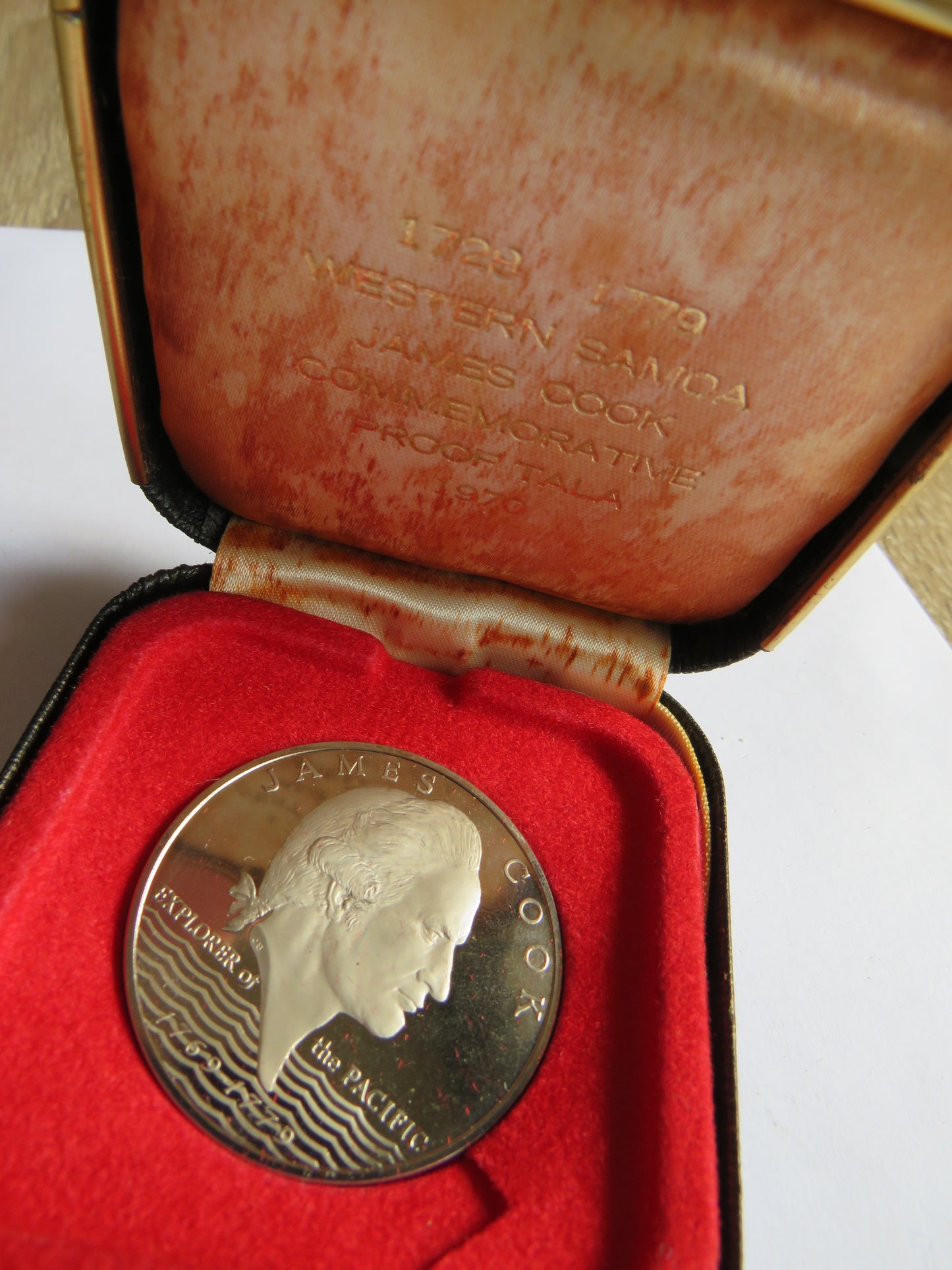 1970 Western Samoa James Cook Commemorative Proof Tala Coin