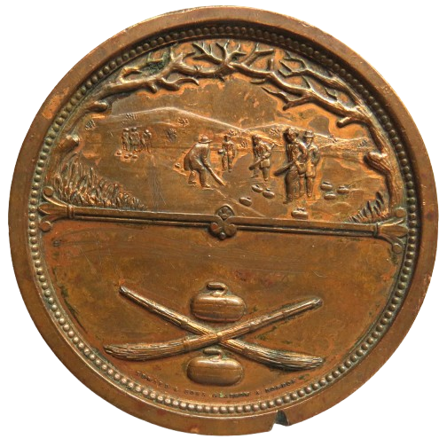 1838-1888 Royal Caledonian Curling Club Jubilee Medal - Very Large Medal